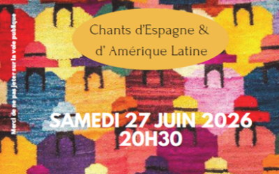 A VENIR – Concert VOCES LATINAS du samedi 27 juin 2026 – 20h30